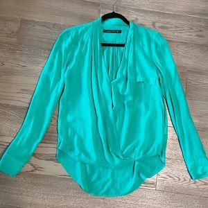 Zara high low blouse